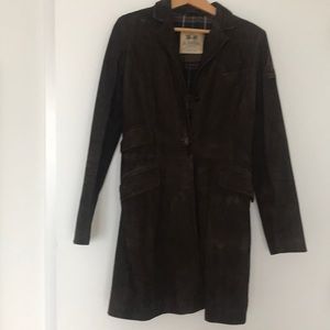 Suede coat
